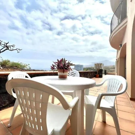 Appartement Three Bedrooms With Sea View,heated Pool In Winter, First Line Of The Atlantic Ocean Los Realejos